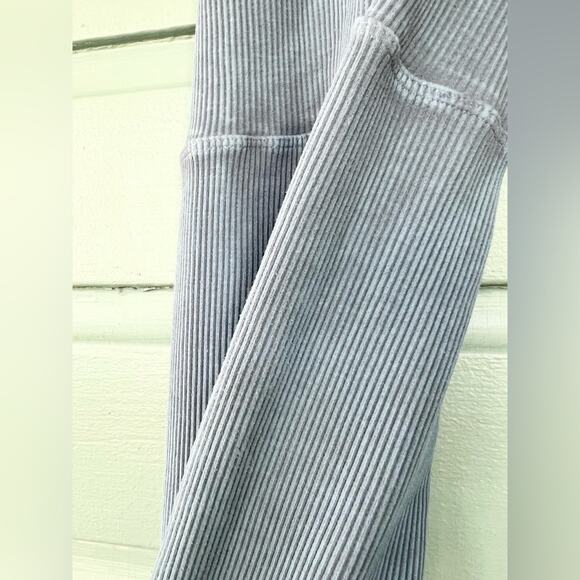 Free people movement happiness runs square neck one piece jumpsuit ribbed gym XS - Picture 9 of 10